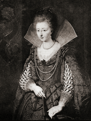 Portrait of Charlotte-Marguerite de Montmorency, Princess of Condé (litho)