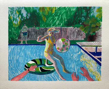 The Moment Before Debbie Hit the Water, 2021 (acrylic on paper)