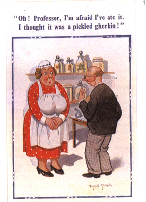 Saucy Seaside Postcard, UK, 1930s