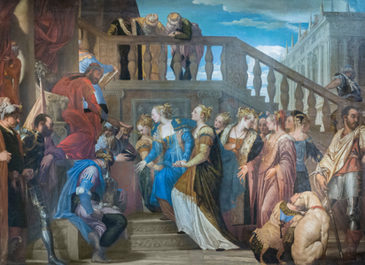 Esther and Ahasuerus,1560-69 (oil on canvas)