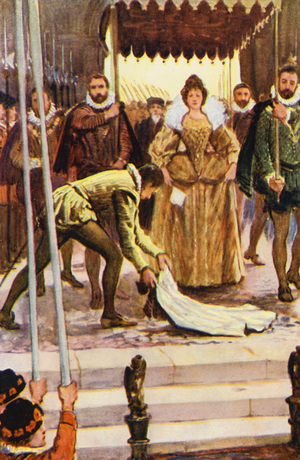Illustration for Kenilworth by Sir Walter Scott (colour litho)