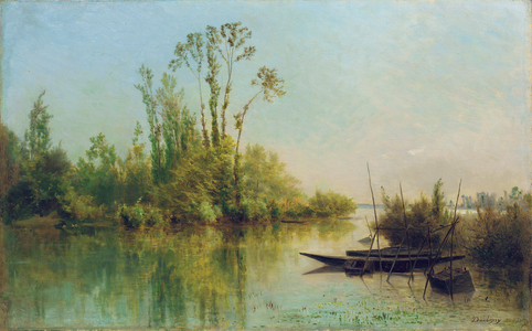 The Virgin Islands in Bezons, 1855 (oil on canvas laid on panel)