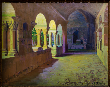 The Cloister of San Benet de Bages, 1907 (oil on canvas)