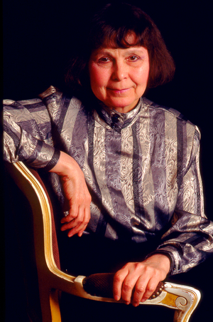 Sofia Goubaidoulina - Gubaidoulina, portrait of the Russian composer, Paris, France, February 1995. b. 24 October 1931.