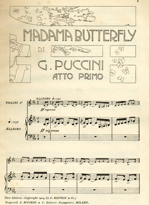 First page of music