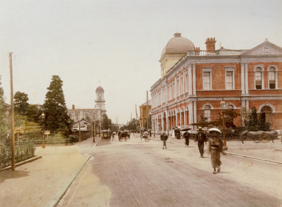 Post Office, Honcho Dori - Main Street, Yokohama, 1890-1900