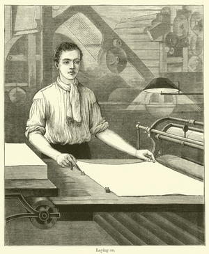 Laying on (engraving)