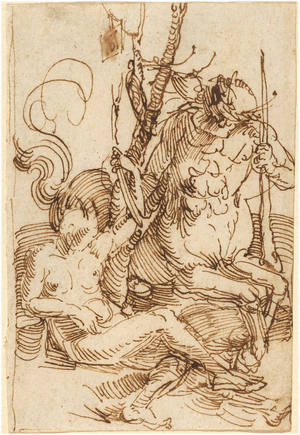 The Centaur Family, 1505 (pen and ink drawing)