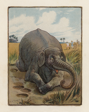 The Elephant (colour litho)