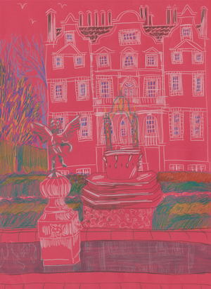 Kew Palace, 2018 (coloured pencil)
