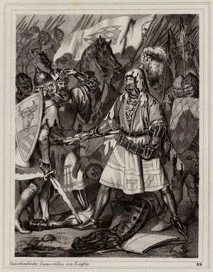 John the Blind, King of Bohemia (engraving)