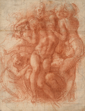 Lamentation, c.1530 (red chalk)