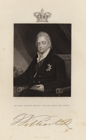 His Most Gracious Majesty William Henry IV (engraving)