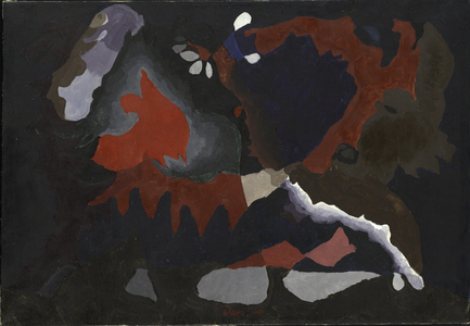 Swing Music (Louis Armstrong), 1938 (emulsion, oil & wax on canvas)