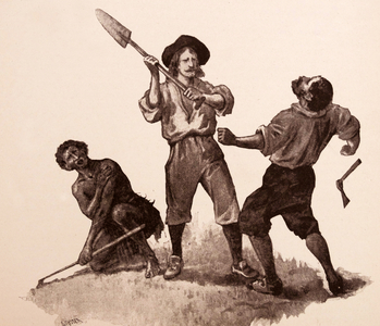 Robin Crusoe written by Daniel Defoe, 19th century (print)