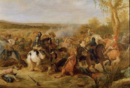 A battle scene from the Dutch War of Independence