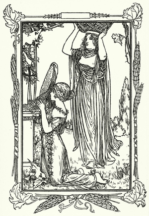 Illustration for Poems by John Keats (litho)