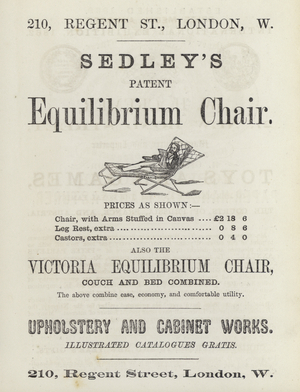Advertisement, Sedley (engraving)
