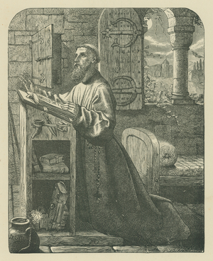 The monk's cell (engraving)