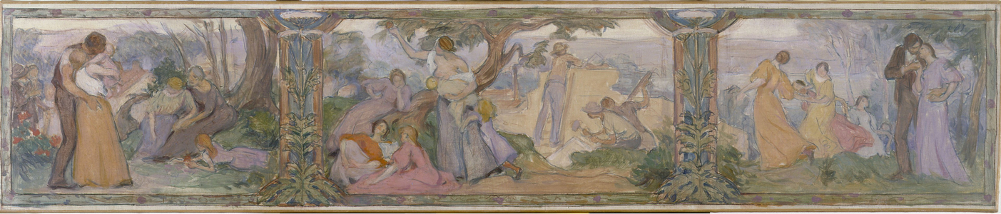 Sketch for the Issy-les-Moulineaux town hall: La Vie, between 1896 and 1897 (oil on canvas)