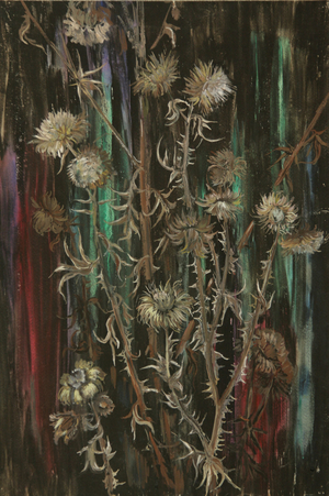 Thistle, 1979 (tempera on paper)
