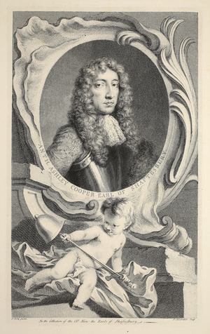 Portrait of Anthony Ashley Cooper, Earl of Shaftesbury, illustration from 'Heads of Illustrious Persons of Great Britain', pub. by Knapton, London 1742 (engraving)
