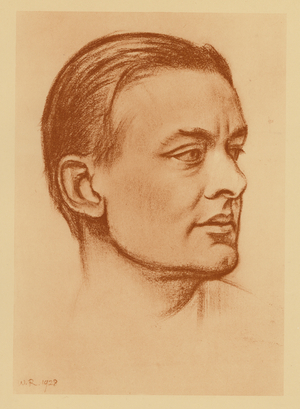 Portrait of T S Eliot (litho)