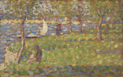 Study for "La Grande Jatte", 1884-5 (oil on wood)
