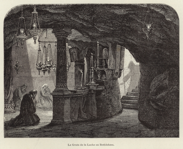La Gruta de la Leche en Bethlehem (engraving)
