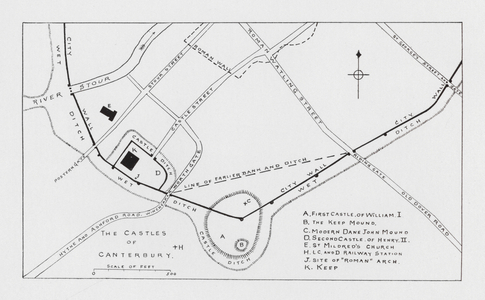 The Castles of Canterbury (litho)