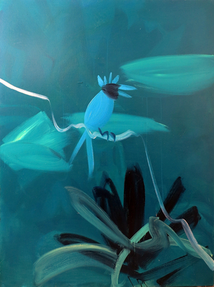 Green Bulbul, 2014 (oil on canvas)