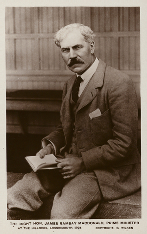 Ramsay MacDonald (b/w photo)