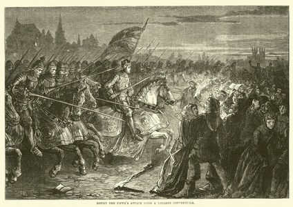 Henry the Fifth's Attack upon a Lollard Conventicle (engraving)
