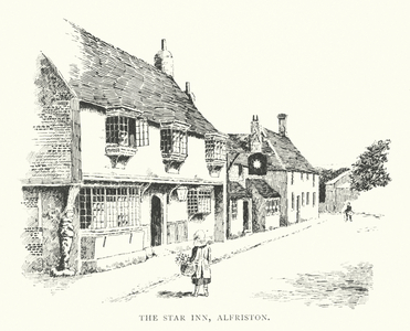 The Star Inn, Alfriston (litho)