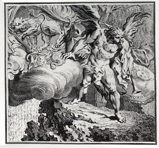 The North Wind, 17th century (engraving)