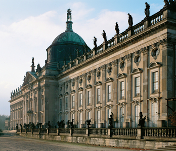 Principal front of Neues Palais, Potsdam …