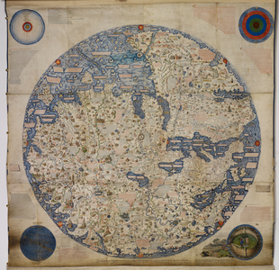 Add. 11267 'Large Planisphere, or Mappa Mondo' of 1459, by Mauro Frau, 1804 (vellum)