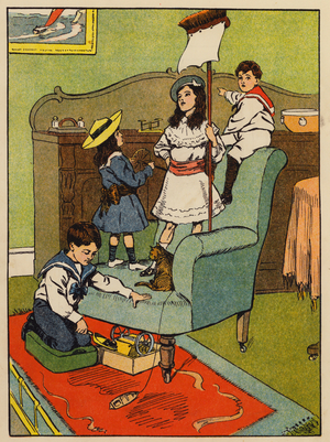 The Arm-Chair Ship (colour litho)
