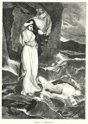 Hero and Leander (litho)