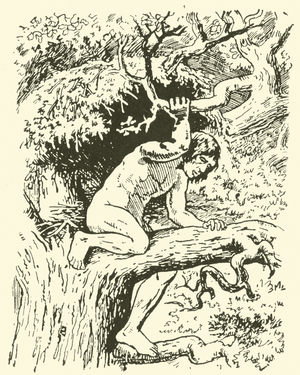 Arboreal man (litho)
