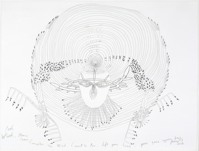Path, Wrath, Steam, Seam, Consider the Wind, Count to Ten, Lift Your Head, Your Gone Again, January 1, 1976 (graphite on paper)
