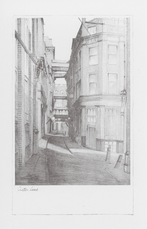 London Lanes: Carter Lane (litho)