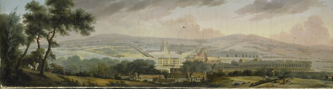 View of the back of a Palace, 1780-1820 (oil on canvas)
