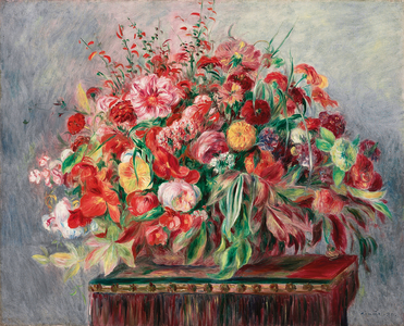 Basket of Flowers; Corbeille de fleurs, 1890 (oil on canvas)