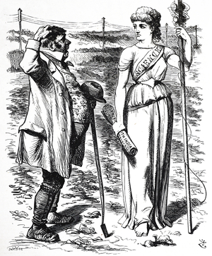 Telegraph cable linking Britain and her colony India, 1850