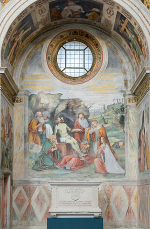 The nun's choir frescos, Floriano Ferramola, 1513-24 (fresco)