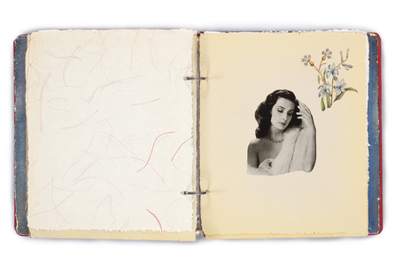 Page from 'Untitled (Scrapbook for Tamara Toumanova)', c.1953 (mixed media)