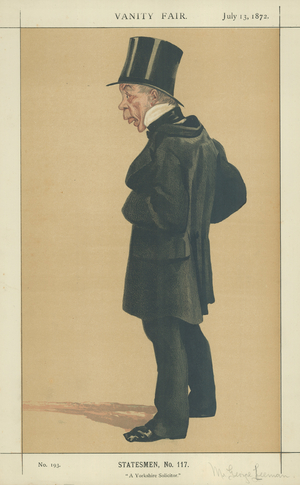 Mr George Leeman (colour litho)