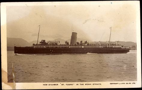 Steamer St Tudno in the Menai Straits, Dampfschiff