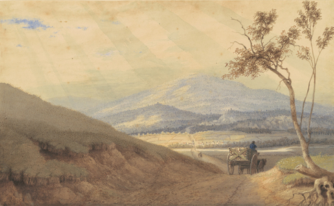 A Gleamy Effect—Hollidaysburg, Pennsylvania, 1835-40 (watercolour and graphite on wove paper)